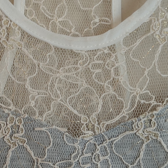 Lace Overlay Racer Back Top - Picture 2 of 2